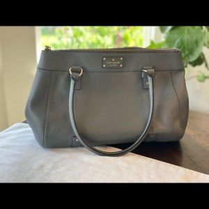 Kate Spade Teegan Berkshire Road handbag blue/grey color.